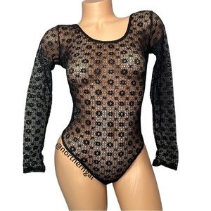 Victoria’s Secret Long Sleeved Lace Bodysuit